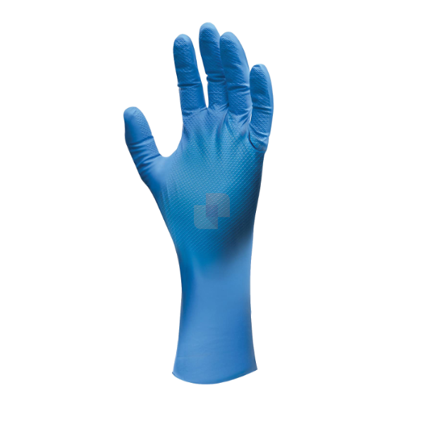 Guanti nitrile blu monouso senza polvere per contatto alimenti, 48